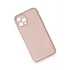 Newface iPhone 12 Pro Kılıf Coco Deri Silikon Kapak - Pembe