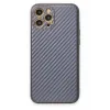 Newface iPhone 12 Pro Kılıf Coco Karbon Silikon - Gri