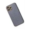 Newface iPhone 12 Pro Kılıf Coco Karbon Silikon - Gri