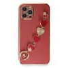 Newface iPhone 12 Pro Kılıf Esila Silikon - Kırmızı