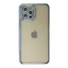 Newface iPhone 12 Pro Kılıf Joke Taşlı Silikon - Mavi