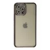 Newface iPhone 12 Pro Kılıf Joke Taşlı Silikon - Siyah