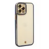 Newface iPhone 12 Pro Kılıf Liva Lens Silikon - Mavi