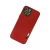 Newface iPhone 12 Pro Kılıf Loop Deri Silikon - Kırmızı