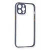 Newface iPhone 12 Pro Kılıf Miami Şeffaf Silikon - Gri
