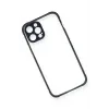 Newface iPhone 12 Pro Kılıf Miami Şeffaf Silikon - Lacivert
