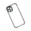 Newface iPhone 12 Pro Kılıf Miami Şeffaf Silikon - Lacivert
