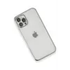 Newface iPhone 12 Pro Kılıf Razer Lensli Silikon - Gümüş