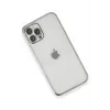 Newface iPhone 12 Pro Kılıf Razer Lensli Silikon - Gümüş