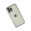 Newface iPhone 12 Pro Kılıf Razer Lensli Silikon - Lacivert