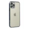 Newface iPhone 12 Pro Kılıf Razer Lensli Silikon - Lacivert