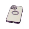 Newface iPhone 12 Pro Kılıf Slot Silikon - Mor