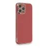 Newface iPhone 12 Pro Kılıf Volet Silikon - Kırmızı