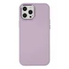 Newface iPhone 12 Pro Max Kılıf Asya Deri Silikon - Lila