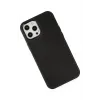 Newface iPhone 12 Pro Max Kılıf Asya Deri Silikon - Siyah
