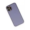 Newface iPhone 12 Pro Max Kılıf Coco Deri Silikon Kapak - Açık Lila