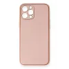 Newface iPhone 12 Pro Max Kılıf Coco Deri Silikon Kapak - Pembe