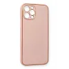 Newface iPhone 12 Pro Max Kılıf Coco Deri Silikon Kapak - Pembe