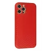 Newface iPhone 12 Pro Max Kılıf Coco Karbon Silikon - Kırmızı