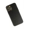 Newface iPhone 12 Pro Max Kılıf Coco Karbon Silikon - Siyah