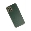 Newface Apple iPhone 12 Pro Max Kılıf Coco Karbon Silikon - Yeşil