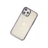 Newface iPhone 12 Pro Max Kılıf Element Silikon - Mor