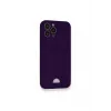 Newface iPhone 12 Pro Max Kılıf Kelvin Kartvizitli Silikon - Derin Mor
