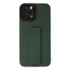 Newface Apple iPhone 12 Pro Max Kılıf Mega Standlı Silikon - Yeşil