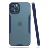 Newface Apple iPhone 12 Pro Max Kılıf Platin Silikon - Lacivert