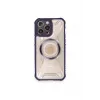 Newface iPhone 12 Pro Max Kılıf Prag Magneticsafe Kapak - Derin Mor