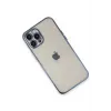 Newface iPhone 12 Pro Max Kılıf Razer Lensli Silikon - Açık Mavi