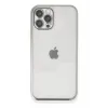 Newface iPhone 12 Pro Max Kılıf Razer Lensli Silikon - Gümüş