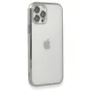 Newface iPhone 12 Pro Max Kılıf Razer Lensli Silikon - Gümüş