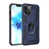 Newface iPhone 12 Pro Max Kılıf Sofya Yüzüklü Silikon Kapak - Lacivert