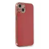 Newface iPhone 13 Kılıf Volet Silikon - Kırmızı
