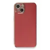 Newface iPhone 13 Kılıf Volet Silikon - Kırmızı