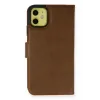 Newface iPhone 13 Mini Kılıf Trend S Plus Kapaklı Kılıf - Taba