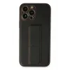 Newface iPhone 13 Pro Kılıf Coco Deri Standlı Kapak - Siyah