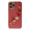 Newface iPhone 13 Pro Kılıf Esila Silikon - Kırmızı