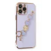 Newface iPhone 13 Pro Kılıf Esila Silikon - Lila