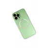 Newface Apple iPhone 13 Pro Kılıf Jack Magneticsafe Lens Silikon - Yeşil