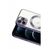 Newface iPhone 13 Pro Kılıf Kross Magneticsafe Kapak - Mor