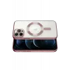 Newface iPhone 13 Pro Kılıf Kross Magneticsafe Kapak - Rose