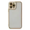Newface iPhone 13 Pro Kılıf Liva Lens Silikon - Beyaz