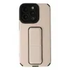 Newface iPhone 13 Pro Kılıf Mega Standlı Silikon - Gold