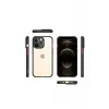 Newface iPhone 13 Pro Kılıf Miami Şeffaf Silikon - Siyah