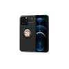 Newface iPhone 13 Pro Kılıf Range Yüzüklü Silikon - Siyah-Gold