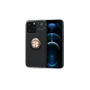 Newface iPhone 13 Pro Kılıf Range Yüzüklü Silikon - Siyah-Gold