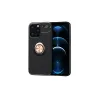 Newface iPhone 13 Pro Kılıf Range Yüzüklü Silikon - Siyah-Gold