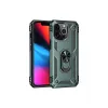 Newface iPhone 13 Pro Kılıf Sofya Yüzüklü Silikon Kapak - Yeşil